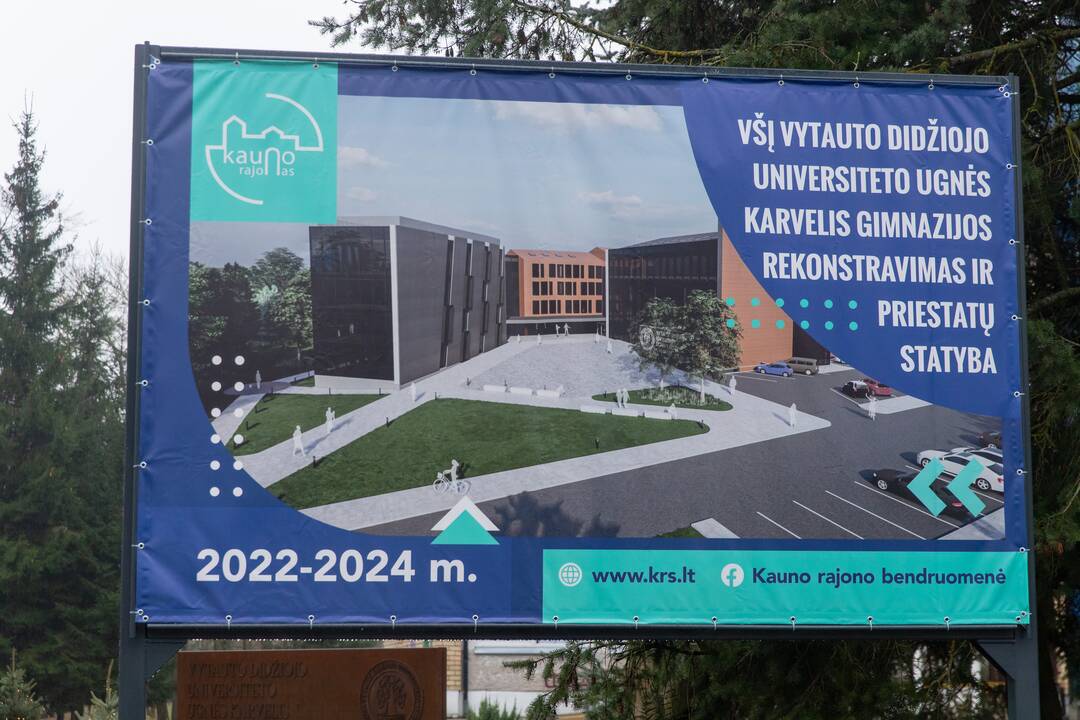 Laukia: Vandžiogalos gimnazijos rekonstrukcija jau baigta.