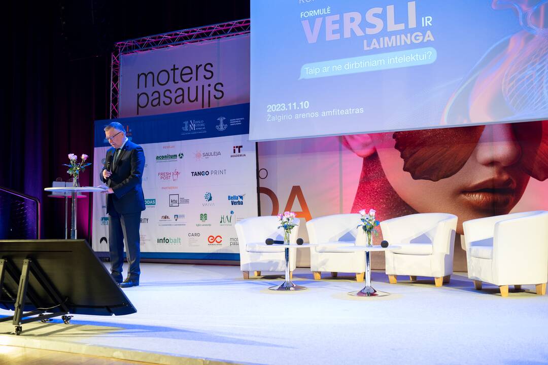 Aktualu: konferencijos metu diskutuota apie dirbtinio intelekto panaudojimą versle.