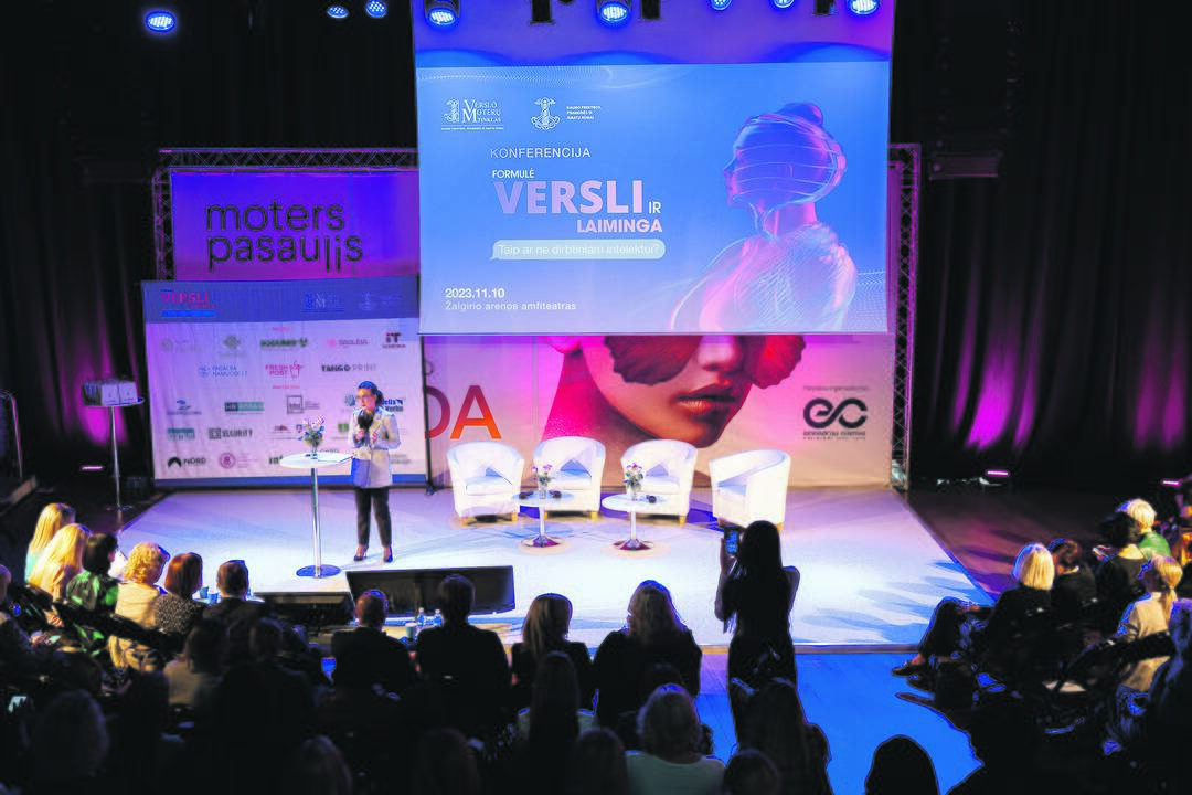Aktualu: konferencijos metu diskutuota apie dirbtinio intelekto panaudojimą versle.