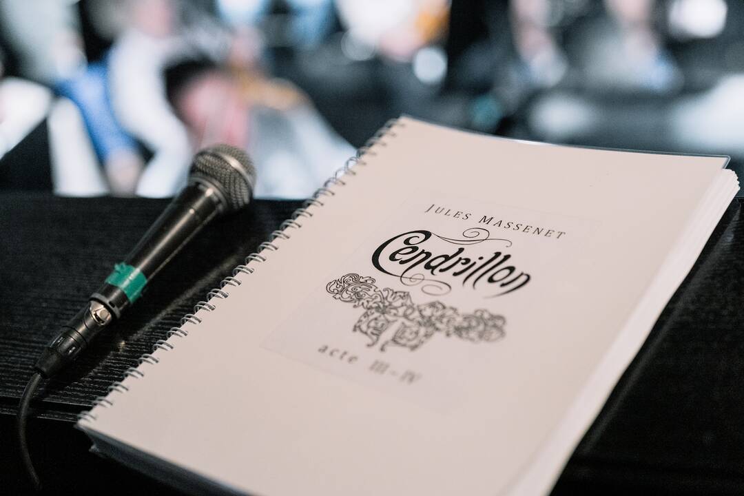 Procesas: po kelių dienų teatro scenoje skambėsiančios operos repeticijų akimirkos.