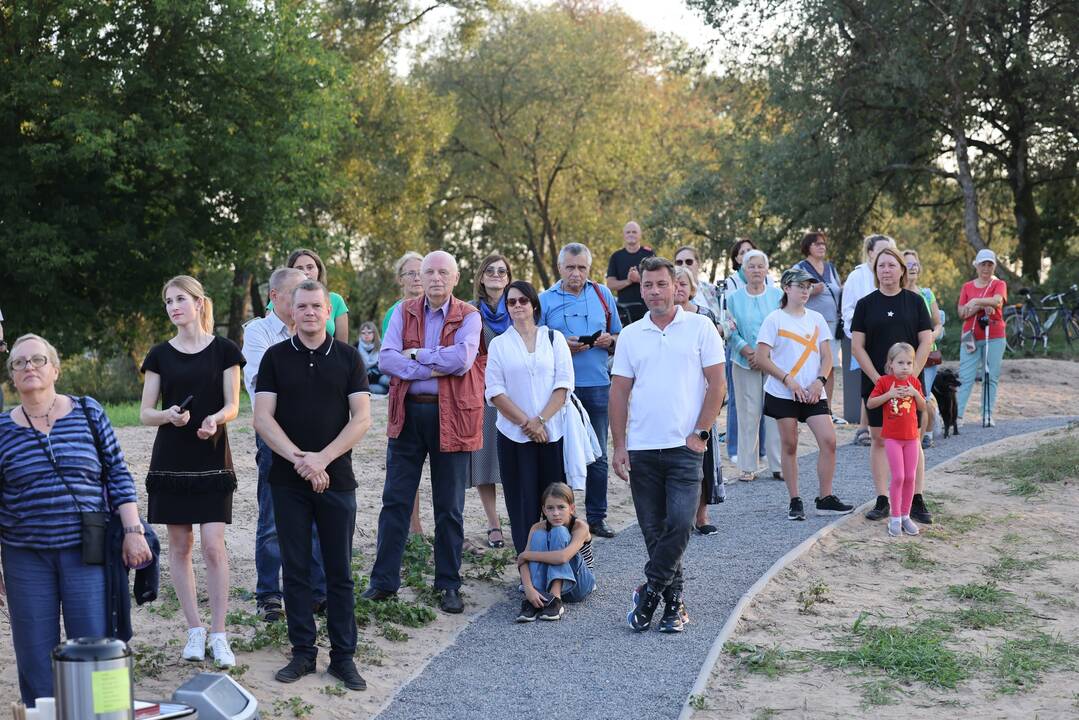 Atidarymas: Kačerginės kraštovaizdžio pažintinis takas atvertas ir pašventintas rugsėjo 12-ąją, tačiau jį jau išbandė ne vienas žygeivis.
