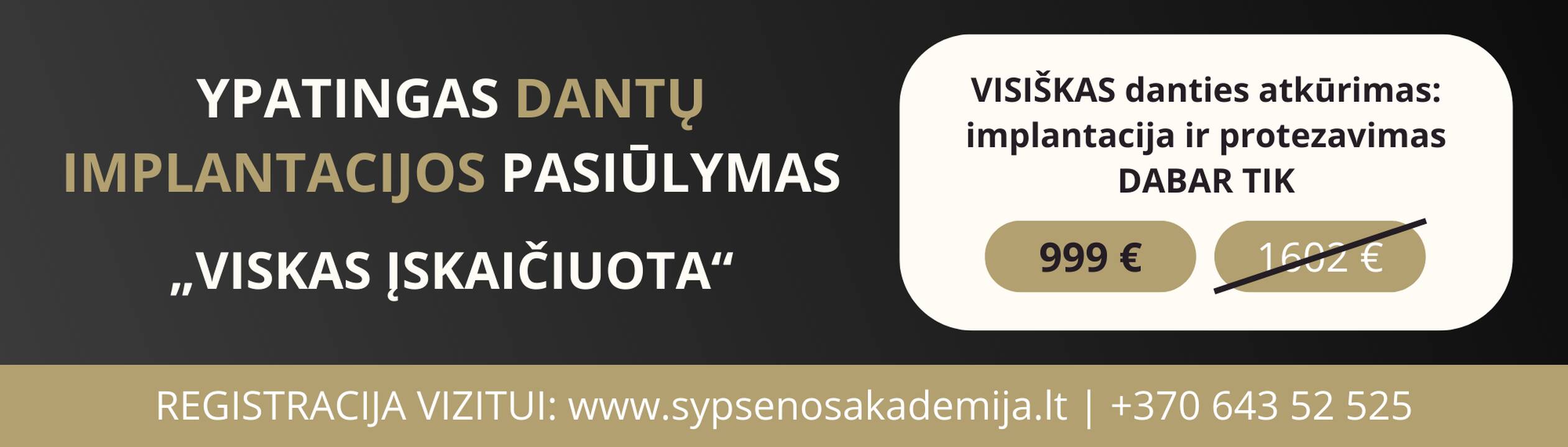 Variantai: kaulo priauginimo (augmentacijos) procedūra gali būti atliekama iš anksto, prieš sriegiant implantą, arba tuo pačiu metu.