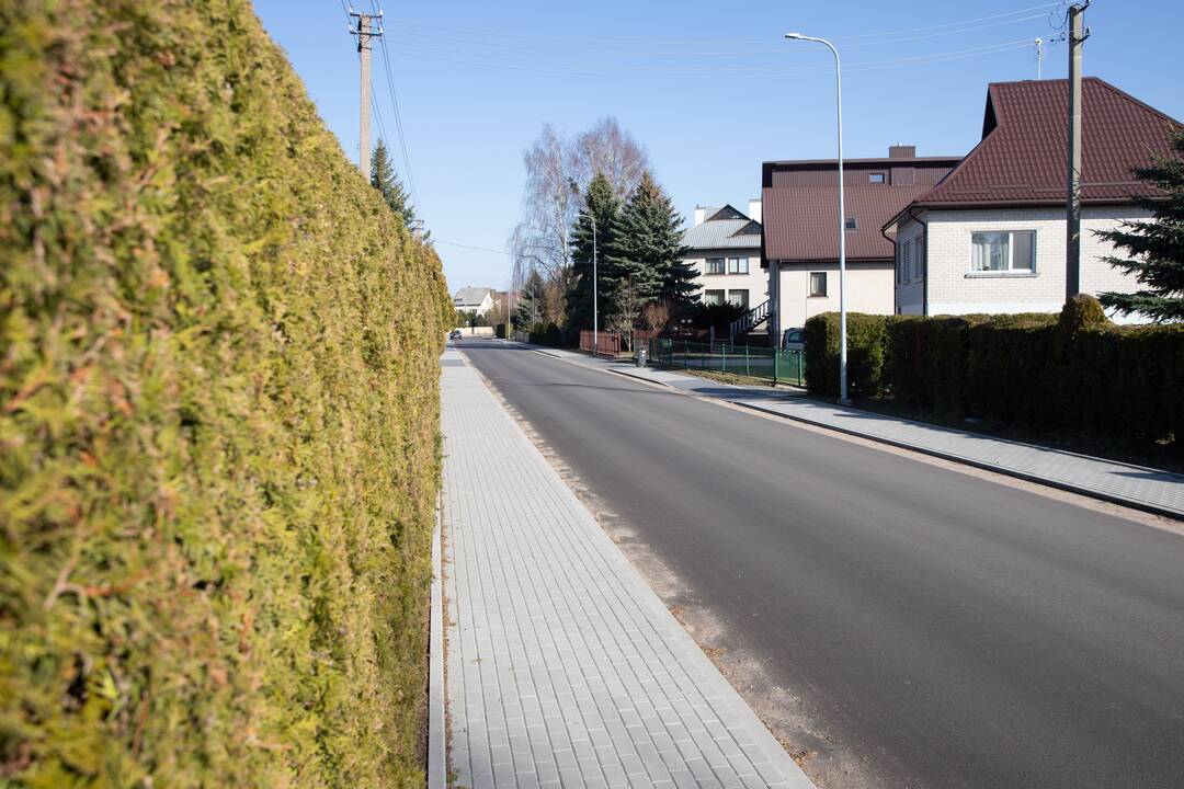 Vaizdas: taip dabar atrodo Kaštonų gatvė Giraitės kaime.