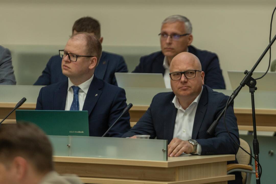 Vertinimas: R. Kaunas (kairėje) ir D. Razmislevičius džiaugėsi socialdemokratų pasiekimais.