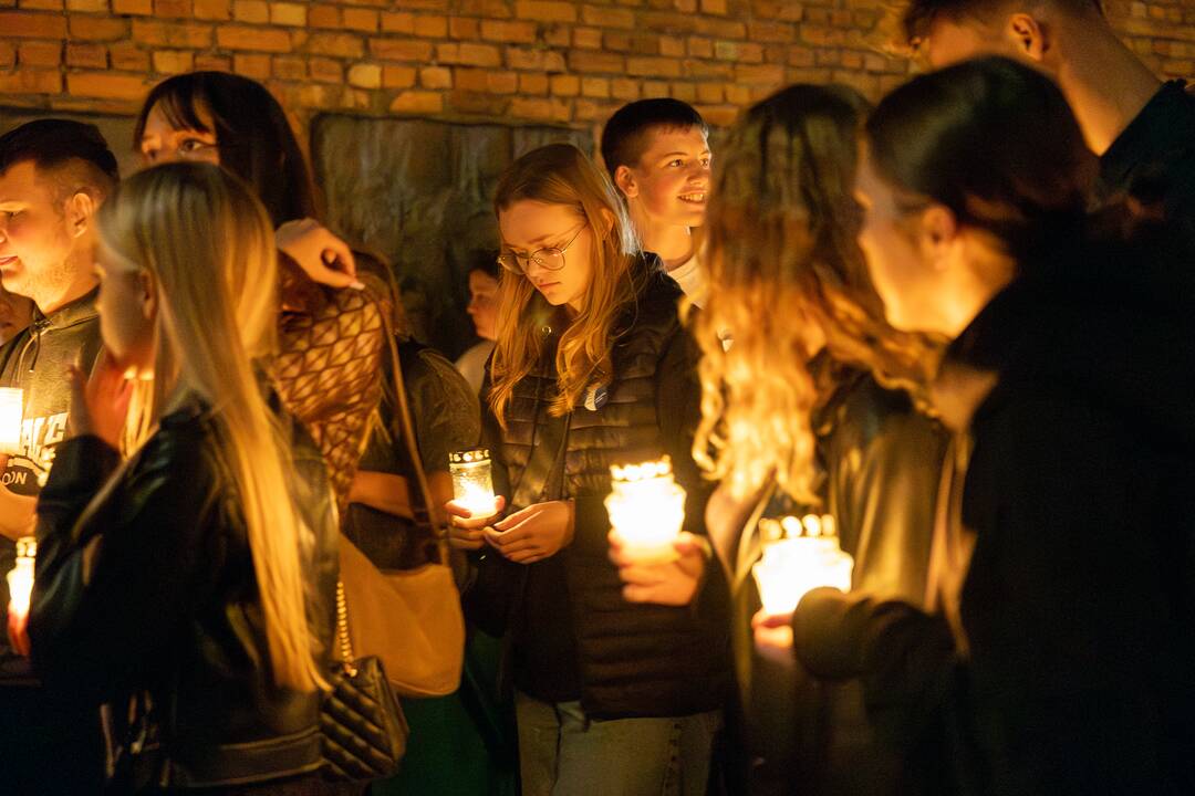 Tradicija: žydų genocido dienos minėjimas, kaip kasmet, vyko ir Kauno IX forte.