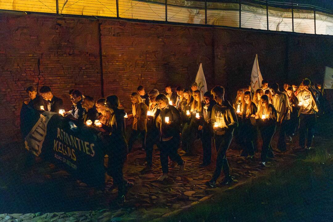 Tradicija: žydų genocido dienos minėjimas, kaip kasmet, vyko ir Kauno IX forte.