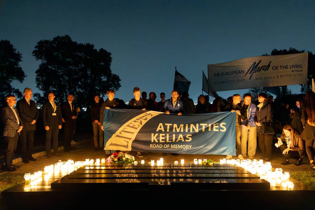 Tradicija: žydų genocido dienos minėjimas, kaip kasmet, vyko ir Kauno IX forte.