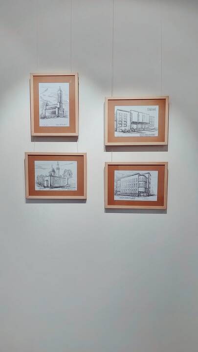 Akcentai: parodoje eksponuojami piešiniai, kuriuose J. Lukšė įamžino šalies architektūros istorijai svarbius Kauno pastatus.