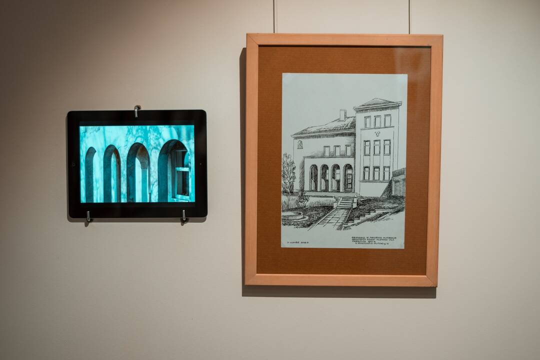 Akcentai: parodoje eksponuojami piešiniai, kuriuose J. Lukšė įamžino šalies architektūros istorijai svarbius Kauno pastatus.