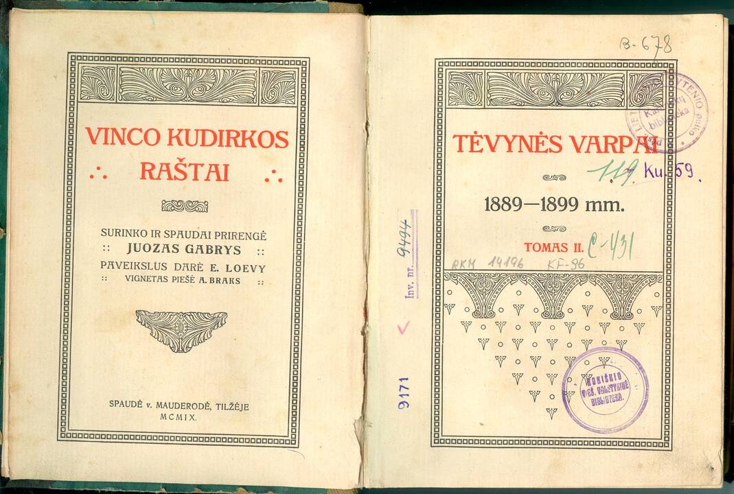 Patriotai: didžiausi nuopelnai už rinkinio leidimą tenka J. Gabriui-Paršaičiui ir B. K. Balučiui.