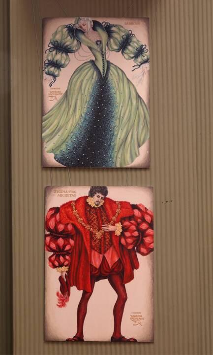 Scena iš spektaklio „Barbora Radvilaitė“, 1972 m