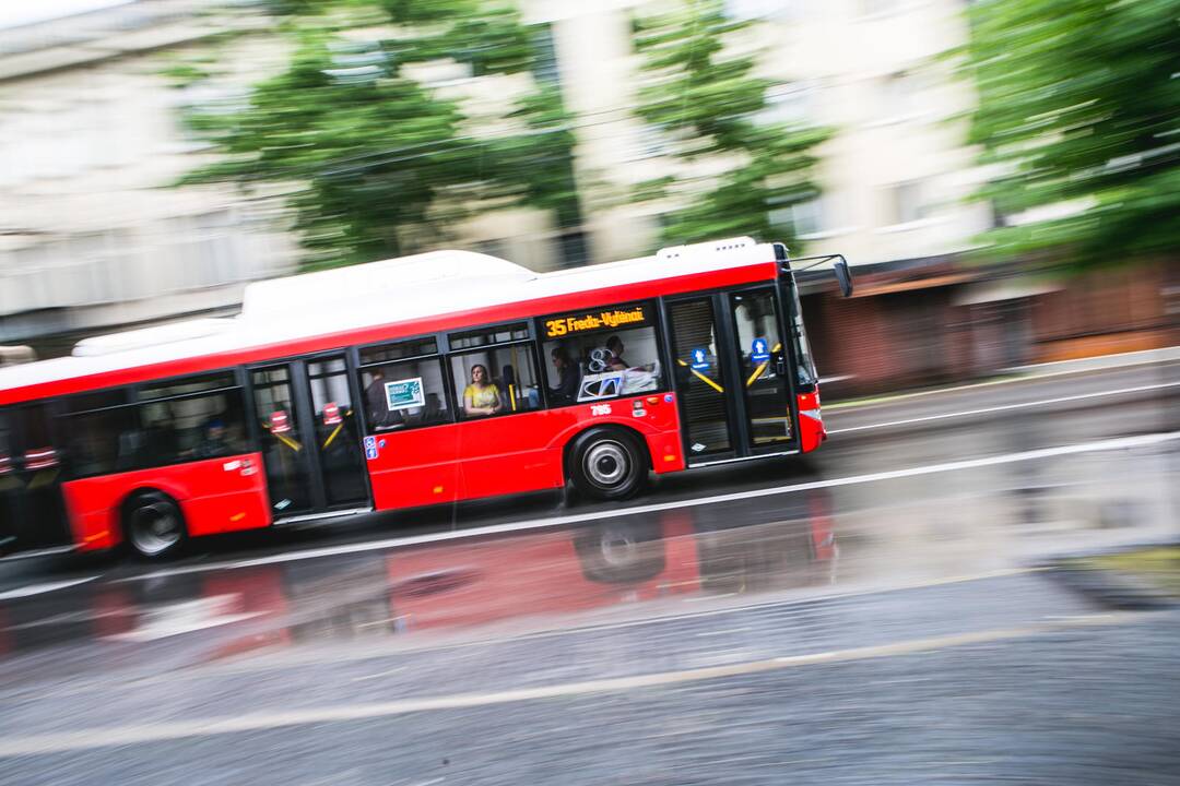 Kauną užklupo stiprus lietus