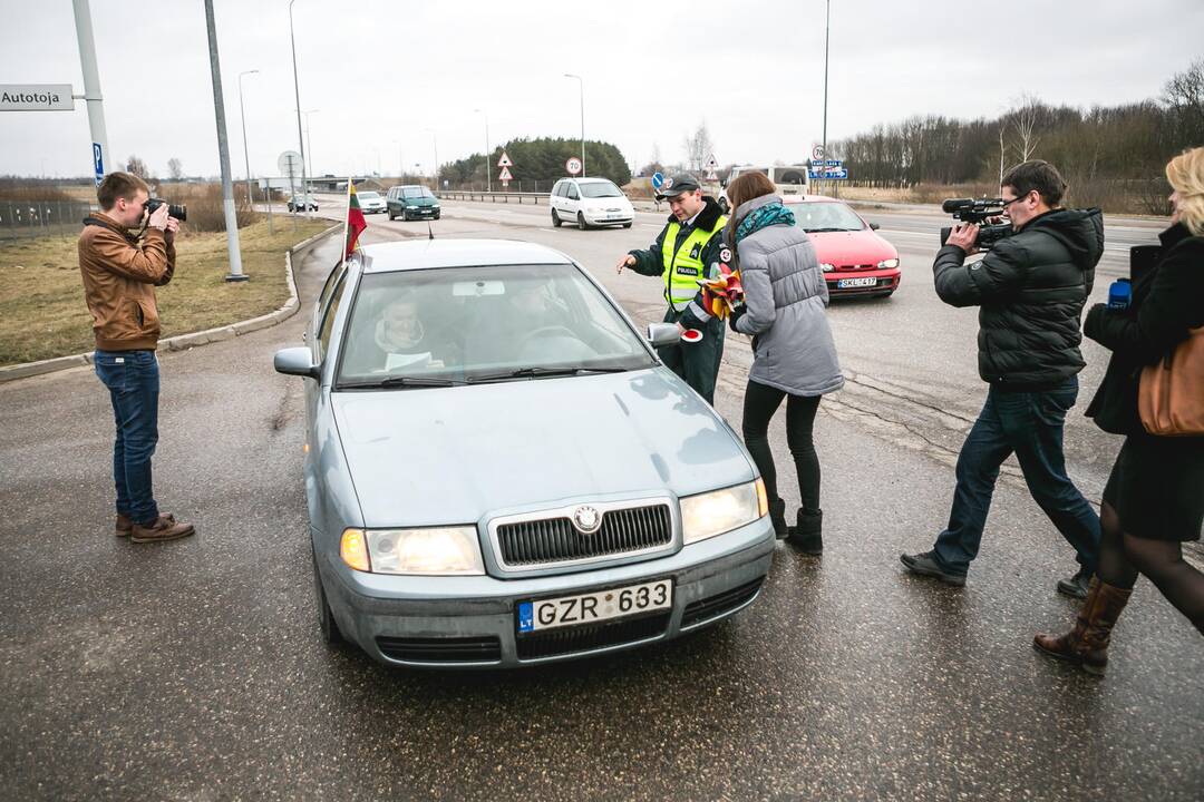 Policijos ir moksleivių akcija „Su Kovo 11-ąja“ 