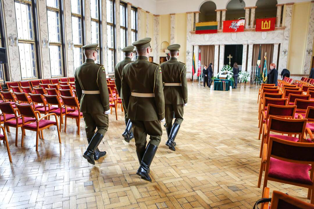 Atsisveikinimas su A. Patacku Kauno karininkų ramovėje