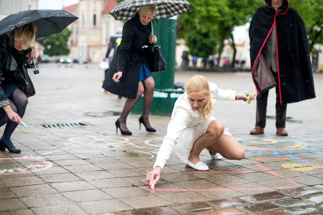 Metų kaunietės Rotušės aikštėje