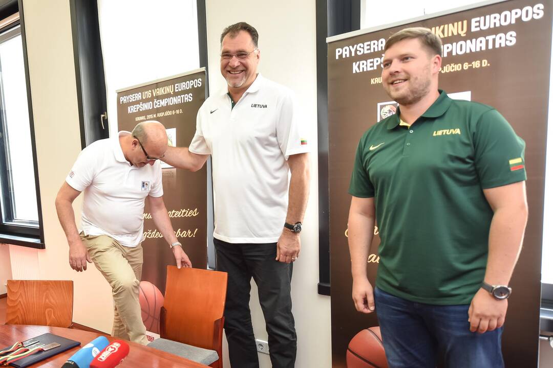 Europos jaunučių U16 čempionato spaudos konferencija