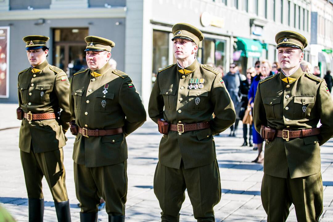 NATO vėliavos pakėlimo ceremonija Kaune