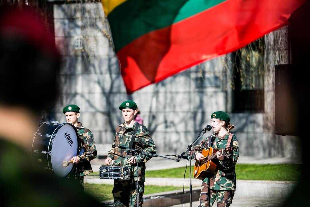 NATO vėliavos pakėlimo ceremonija Kaune