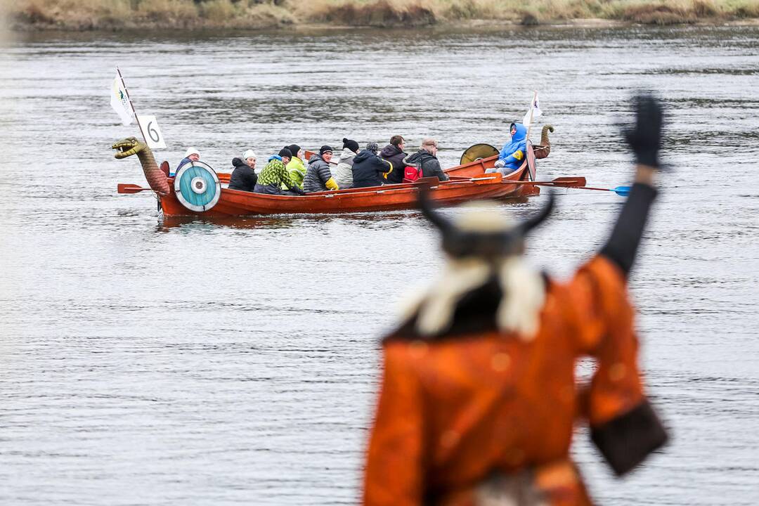 Vikingų laivai Zapyškyje