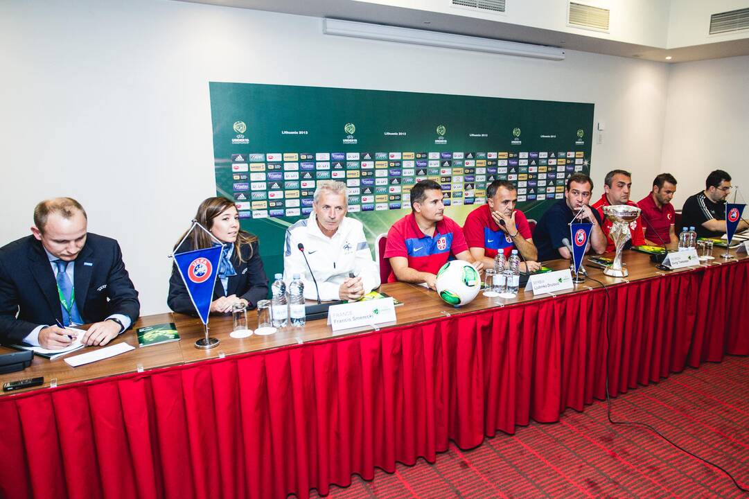  Europos U-19 futbolo čempionato spaudos konferencija