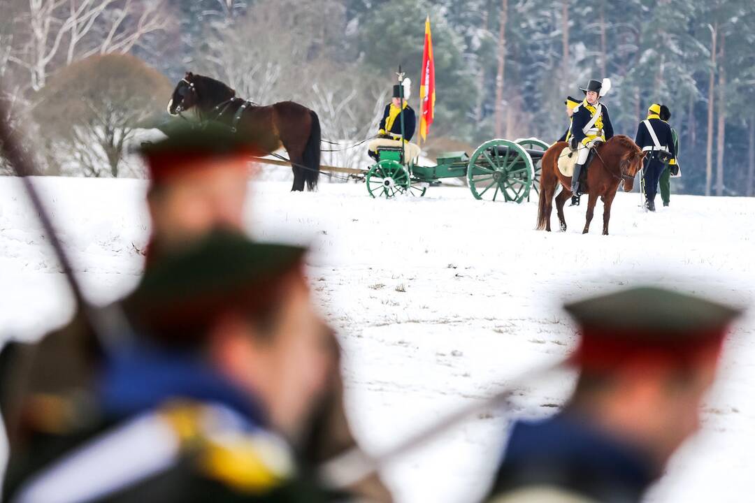 Prancūzų atsitraukimo iš Maskvos inscenizacija Rumšiškėse