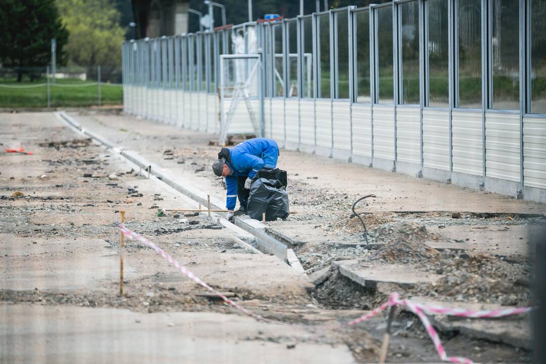 Kauno kempinge tęsiami darbai