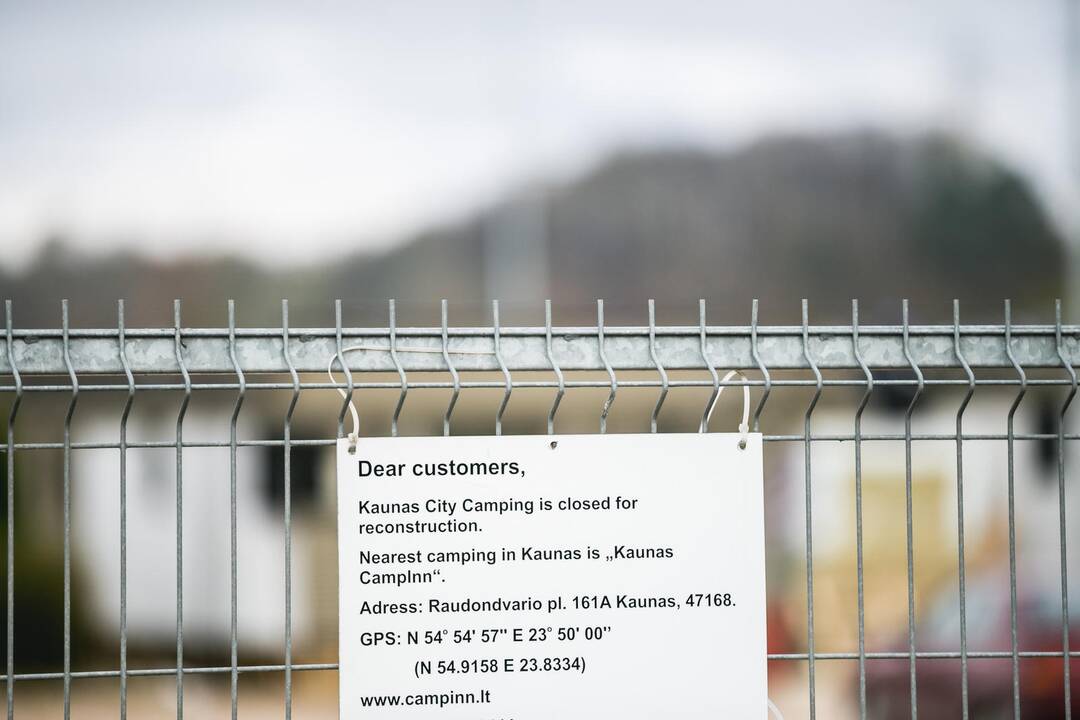 Kauno kempinge tęsiami darbai