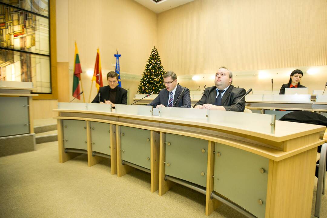 Spaudos konferencija Kauno savivaldybėje