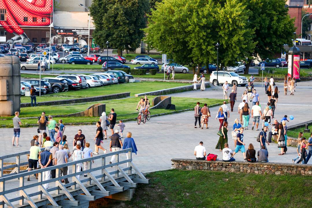 Festivalio „Operetė Kauno pilyje“ metu kauniečiai giedojo himną