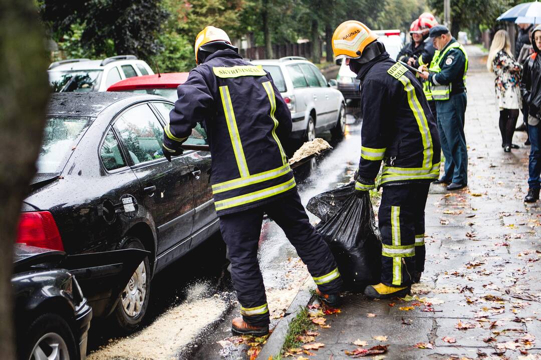 A. Baranausko gatvėje – keturių automobilių avarija