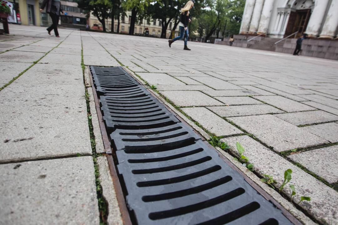 Vandens surinkimo grotelės prie Soboro