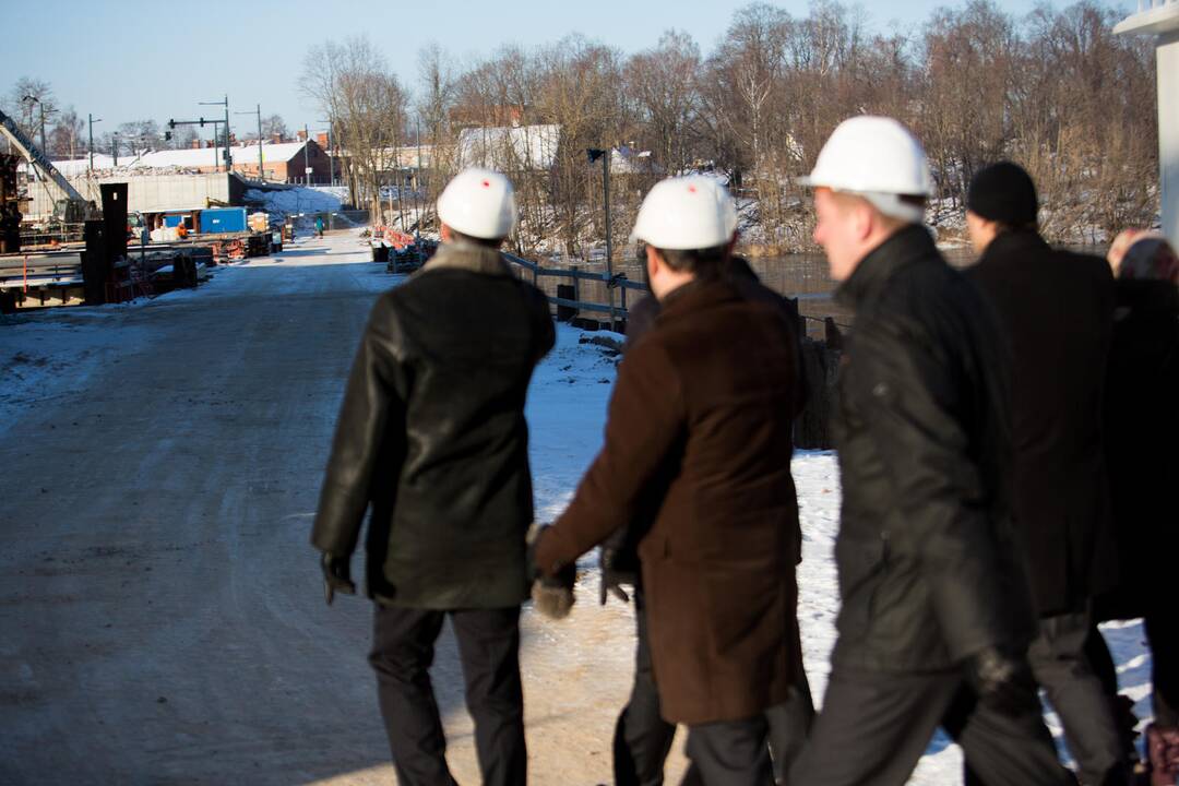 Premjeras A. Butkevičius lankėsi prie Panemunės tilto