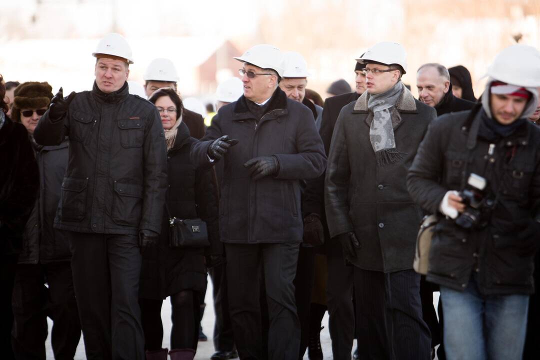 Premjeras A. Butkevičius lankėsi prie Panemunės tilto