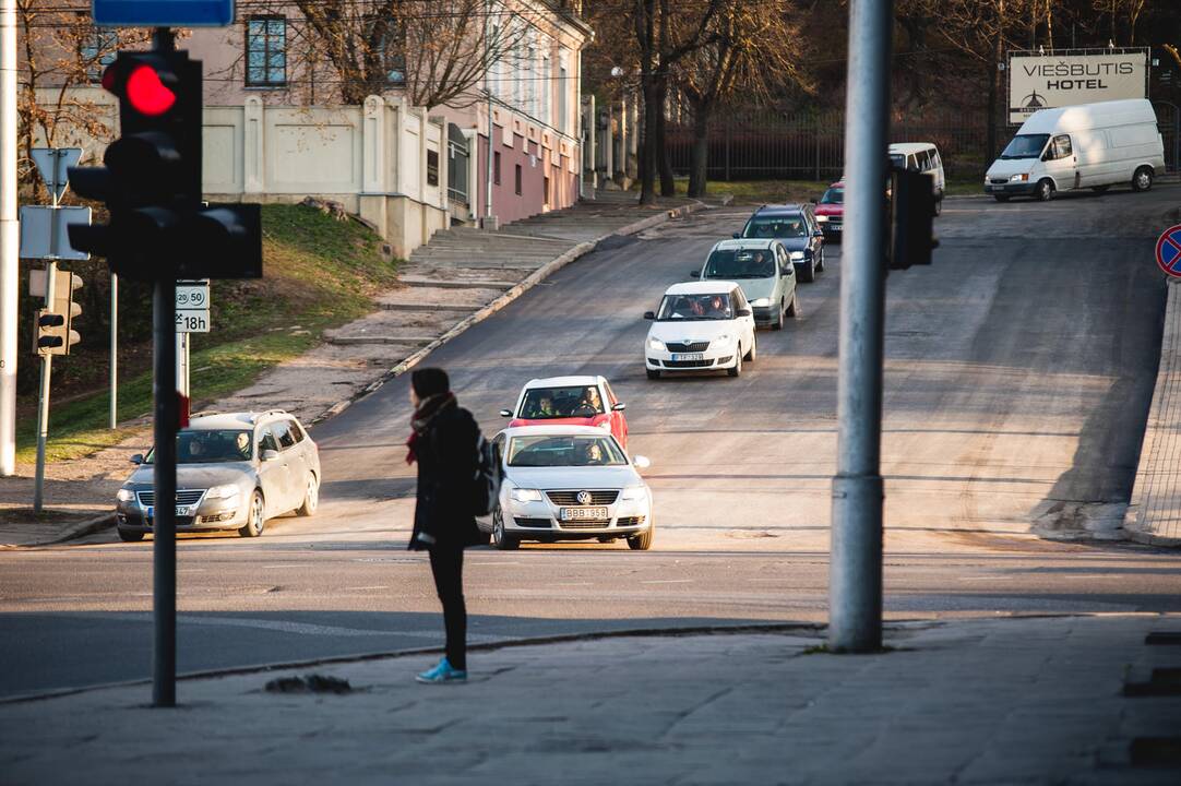 Uždaryta Savanorių prospekto įkalnė