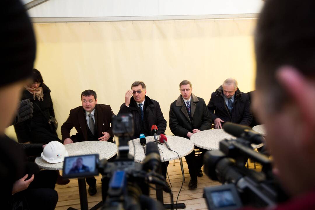 Premjeras A. Butkevičius lankėsi prie Panemunės tilto