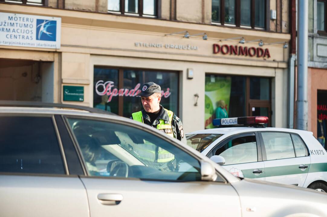 Uždaryta Savanorių prospekto įkalnė