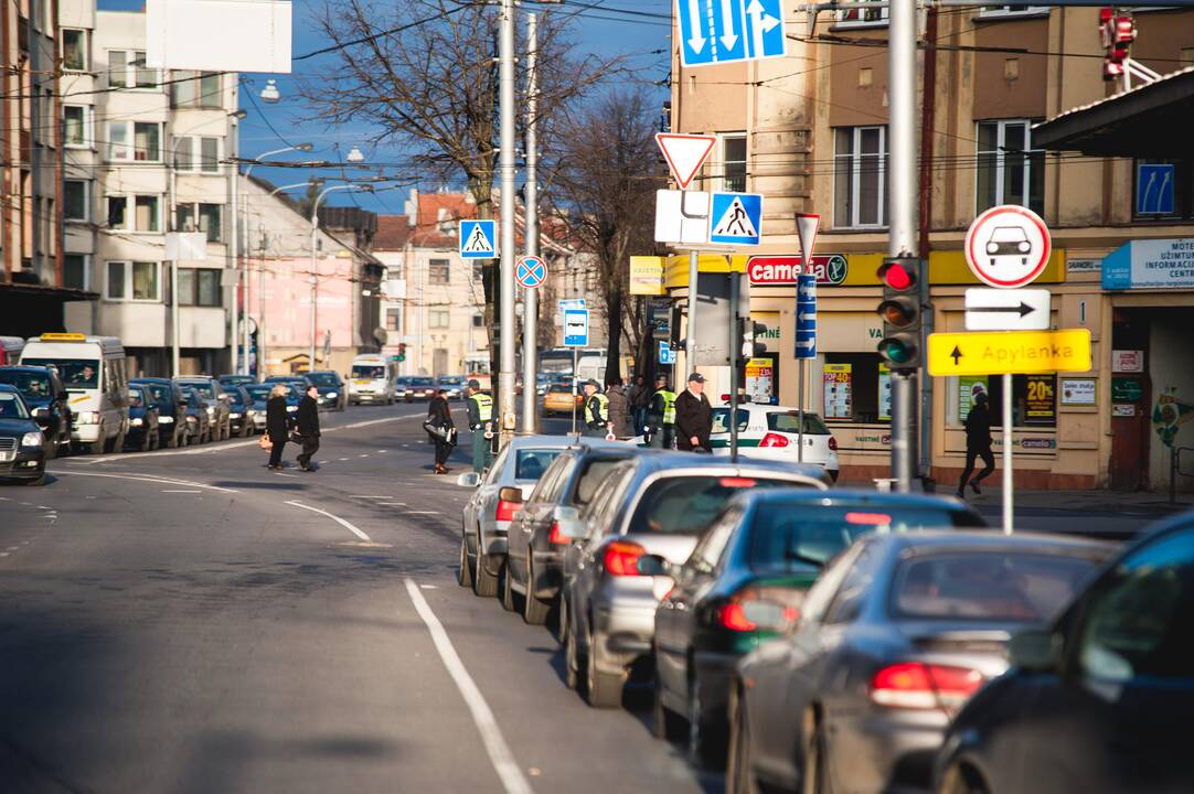 Uždaryta Savanorių prospekto įkalnė
