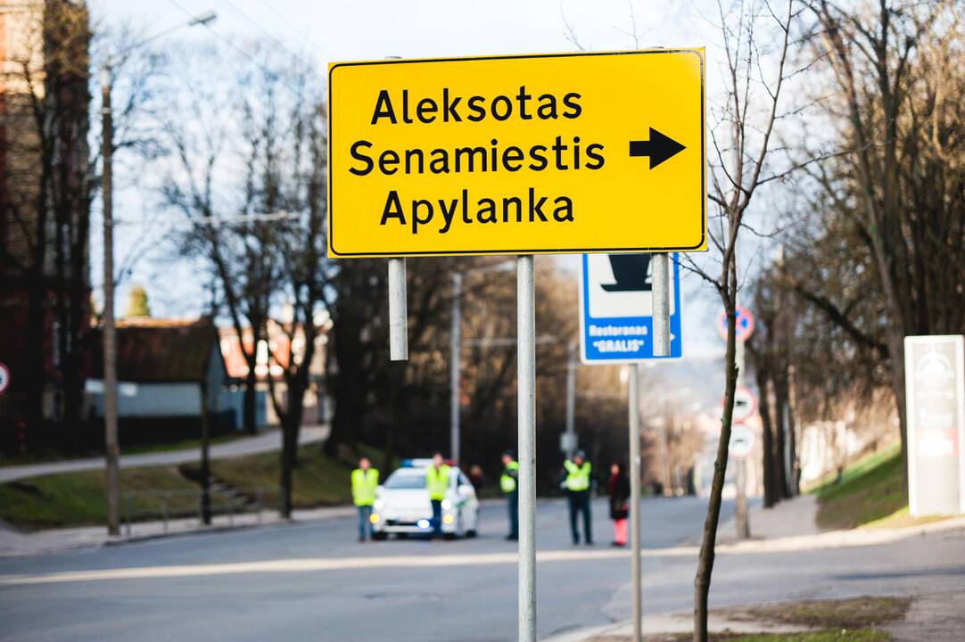 Uždaryta Savanorių prospekto įkalnė
