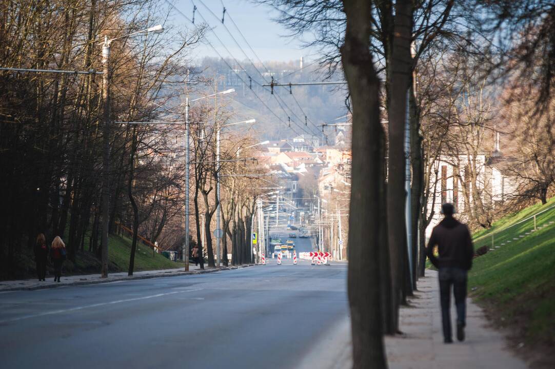 Uždaryta Savanorių prospekto įkalnė