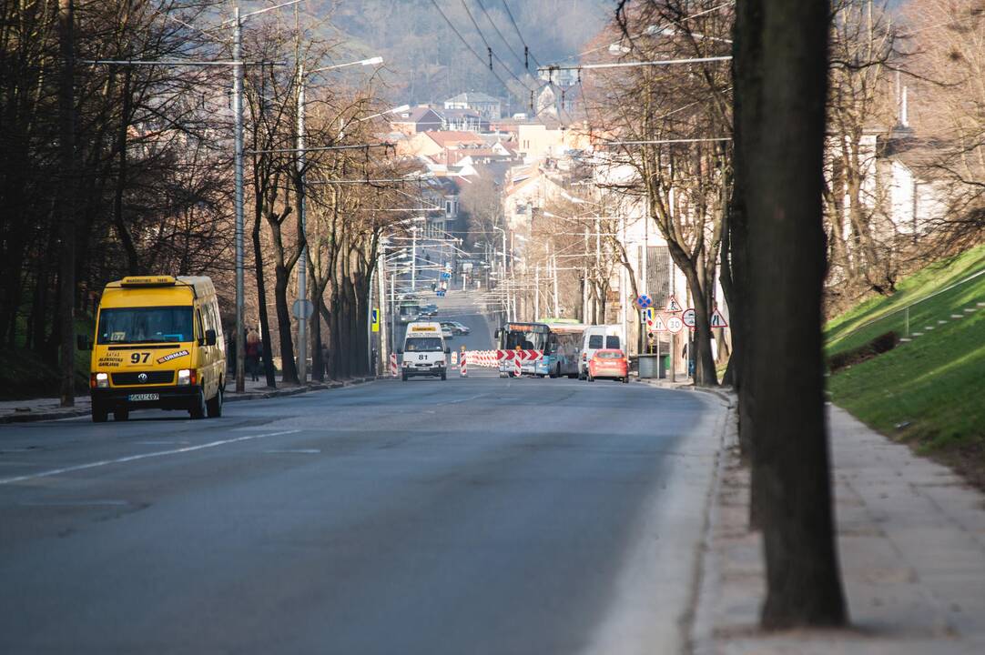 Uždaryta Savanorių prospekto įkalnė