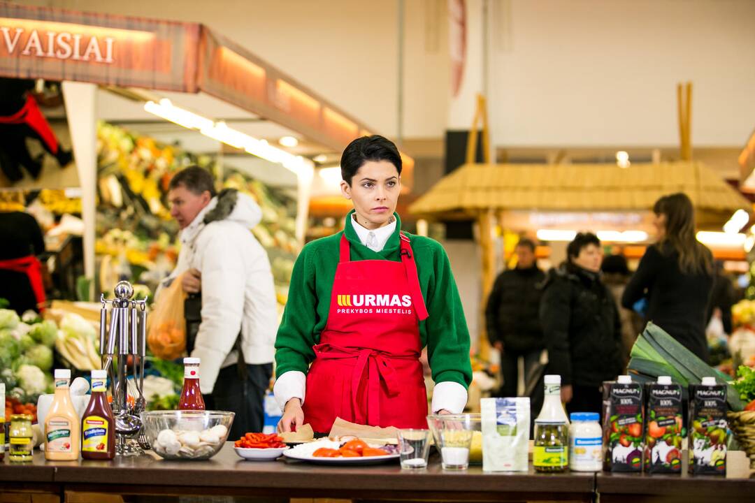 A. Jagelavičiūtės laidos "Receptų užkalbėtoja" filmavimas
