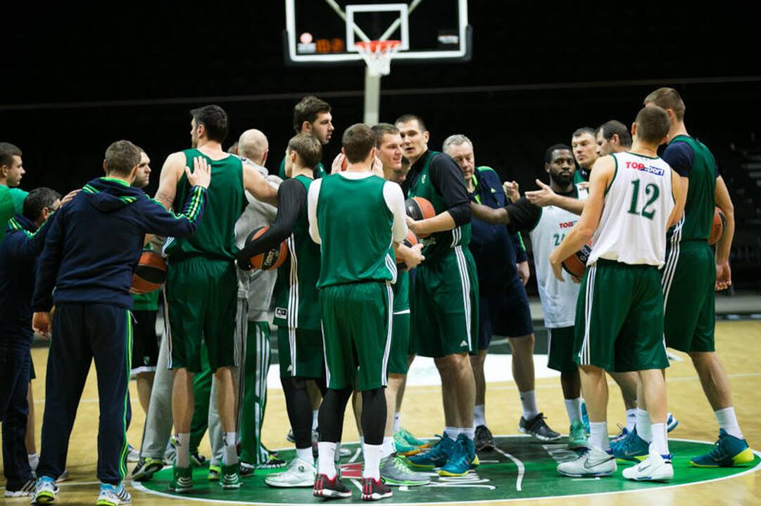„Žalgirio“ treniruotė prieš dvikovą su Stambulo „Anadolu Efes“