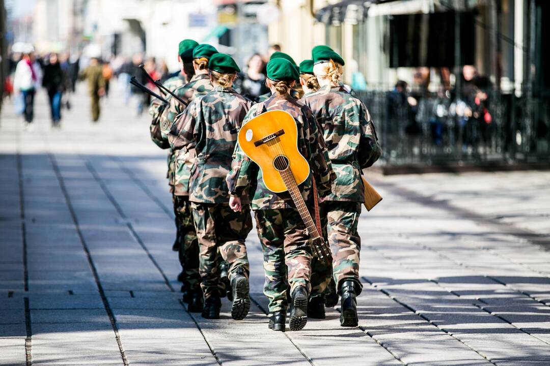 NATO vėliavos pakėlimo ceremonija Kaune