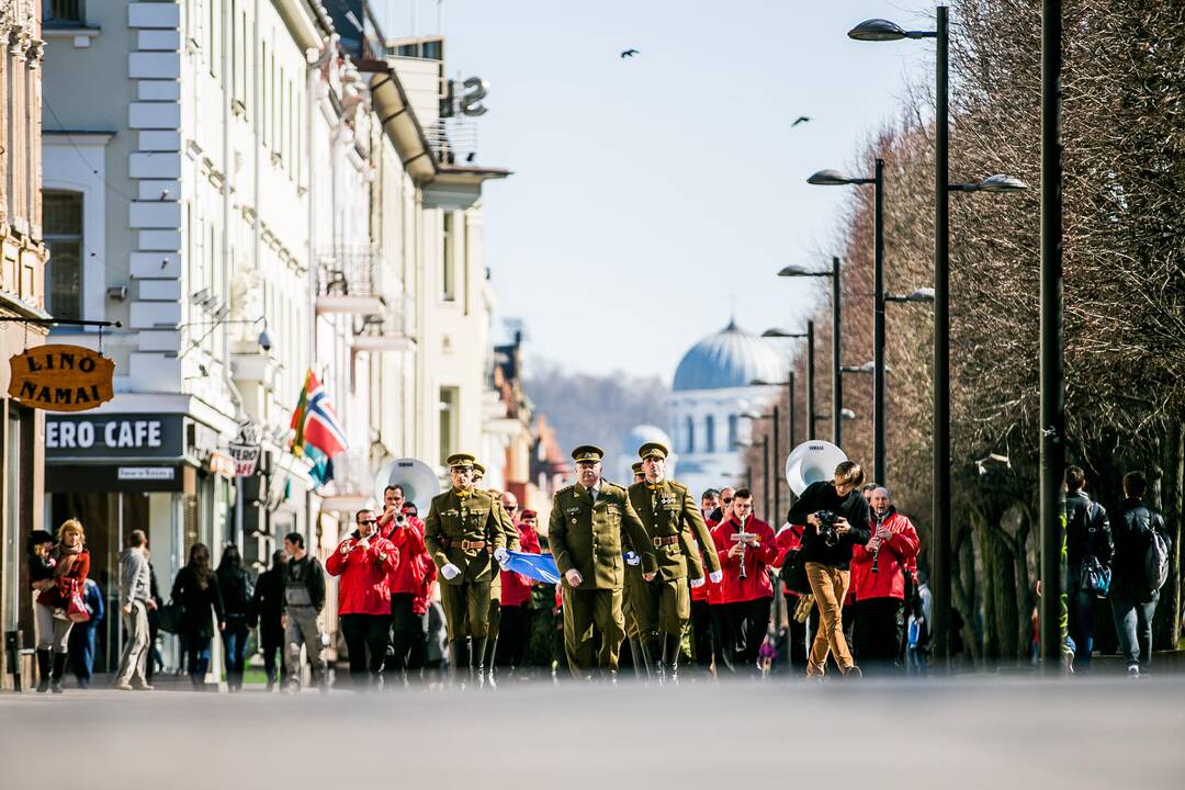 NATO vėliavos pakėlimo ceremonija Kaune
