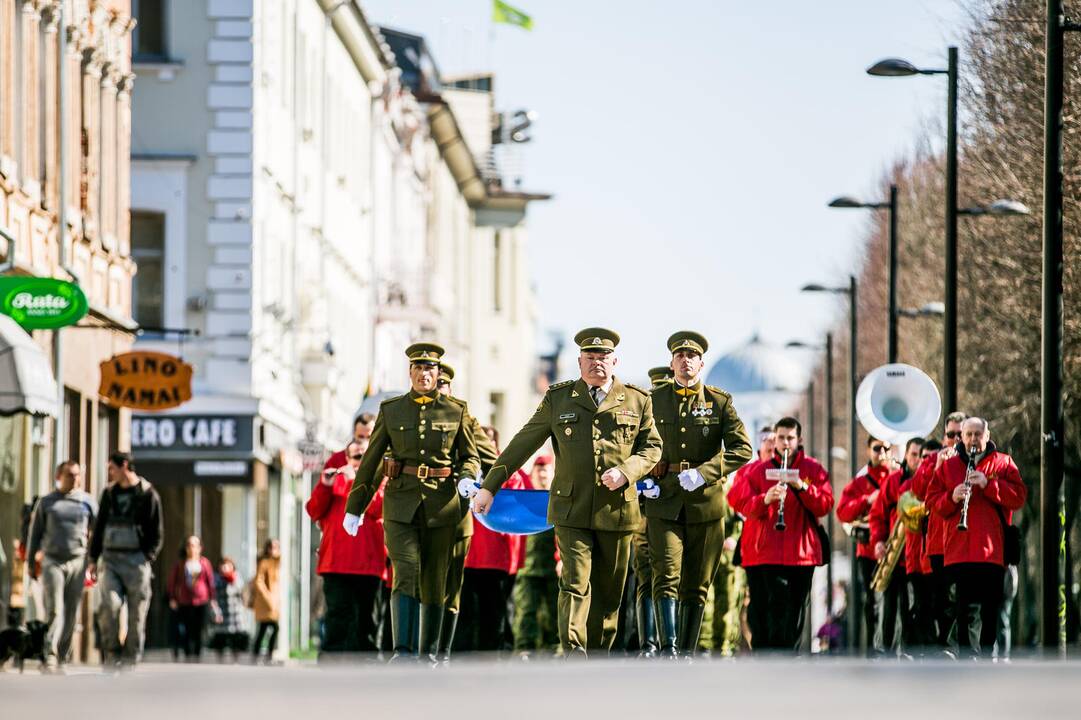 NATO vėliavos pakėlimo ceremonija Kaune