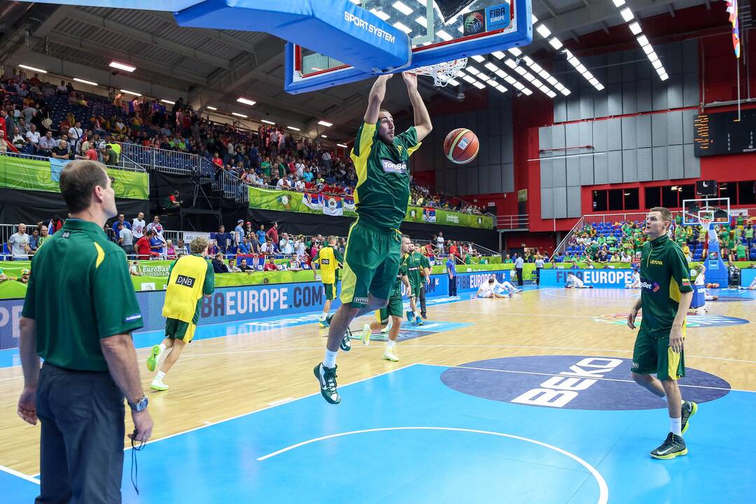 Eurobasket: Lietuva - Serbija