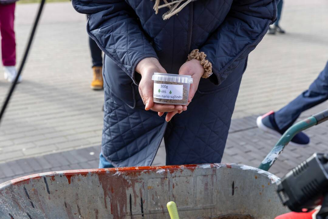 Piketas prieš karjerą Pakarklės miške