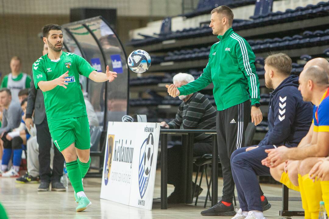 Salės futbolo A lyga: „Kėdainiai United“ – „K.Žalgiris“ 1:9