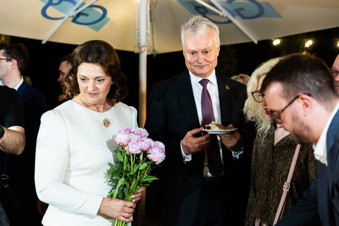 G. Nausėda atvyko į rinkimų štabą