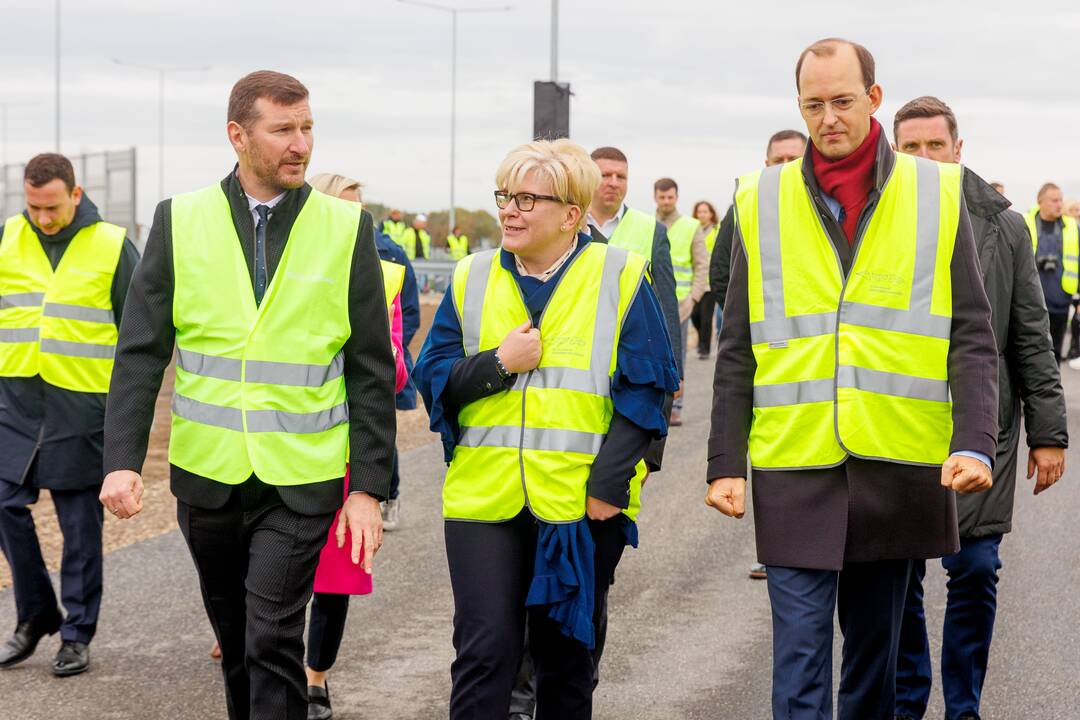 „Via Baltica“ ruožo nuo Marijampolės iki Lenkijos sienos atidarymo renginys